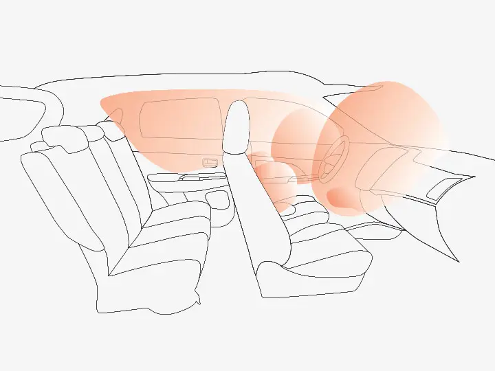 نظام تقييد تكميلي بسبع وسائد هوائية