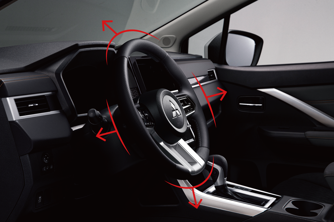 تعديل عجلة القيادة ارتفاعًا وعمقًا